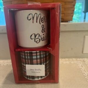Vera Bradley Stacked Mug Set New in Box